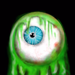 Blue eyeball Slime #001