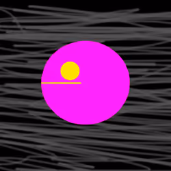 The Black Background YellowEyes Pink PacFace