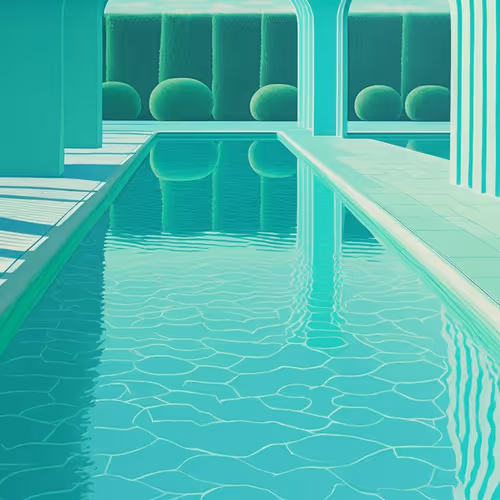 Bold Blues Greens And Aquamarines