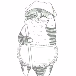 cleaning cat#001