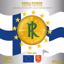 ReillyCoin Limited Edition European Union State Collection Finland No.20 of 56 Unique Pieces.
