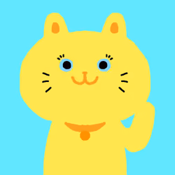 Maneki neko-yellow-left