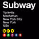 NYSubway : Iconic Signs of the NYC Underground