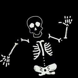 peekaboo art skeleton #21