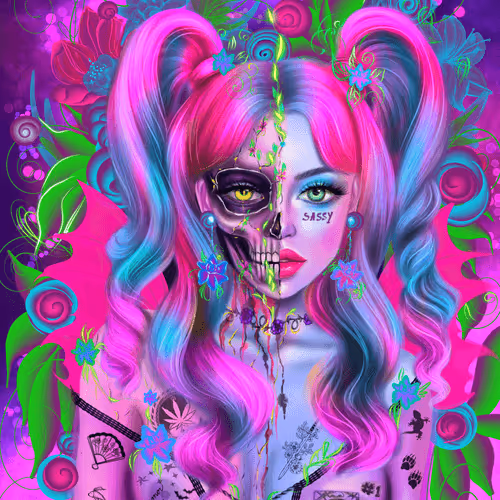 In the reflection of her soul