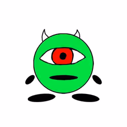 Green Monster Red Eye Dotsie