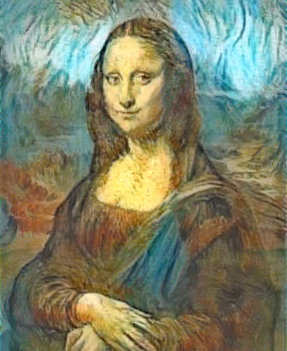 Mona Lisa Made by Vincent van Gogh 