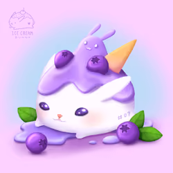 Blueberry Ice cream Bunny #7