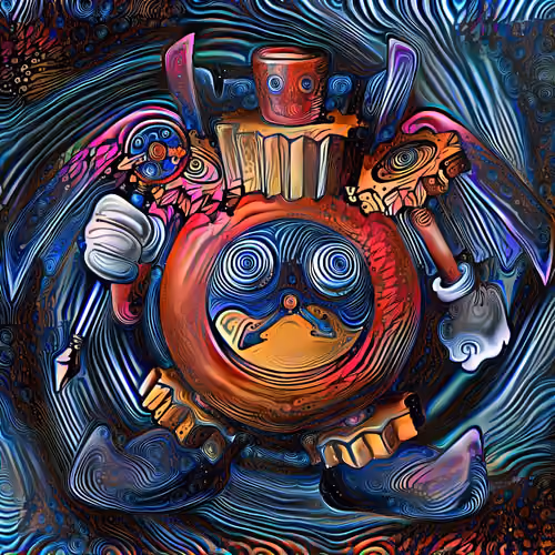 Time Wizard Concept Art (Psychedelic Edition)