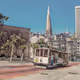 San Francisco Cable Car 'Big 19' w/ Transamerica Pyramid