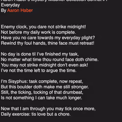 Mystery Mischief Custom Sonnet 1 - Everyday