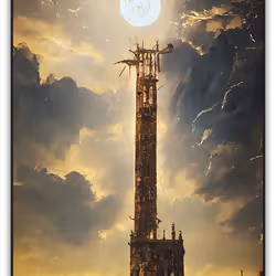 #16 The Tower - Mystery Tarot Card