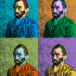 Van Gogh meets Andy Warhol