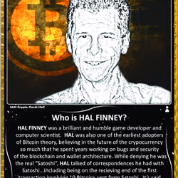Crypto-Cards HoC HAL FINNEY Gold Refractor S1C5-SN2