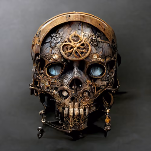 steampunk skull