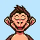 Pixel Ape #4 - Blinking Baby Caesar