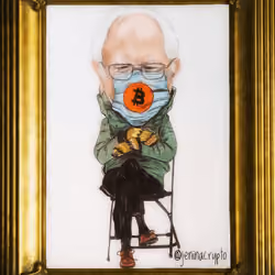 CryptoPortrait of Bernie Sanders