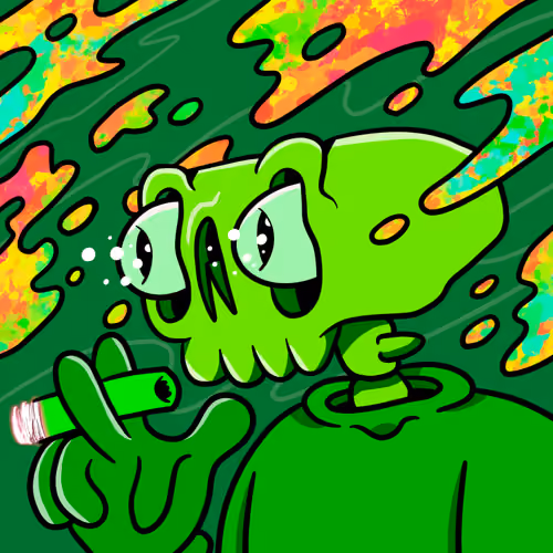 Smoking Skull #404