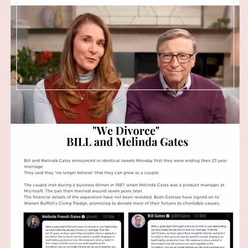 Bill Gates and Melinda Gates are Divorcing 