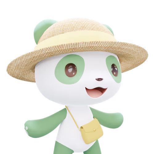 3D LEELEE-Straw hat-Green-#20035