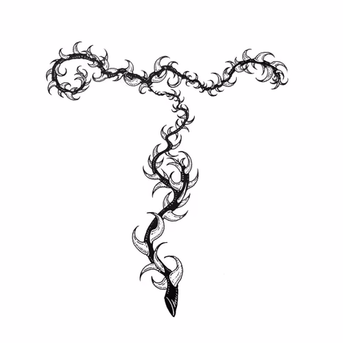 T (Thorns) - 36 Days of Patterns