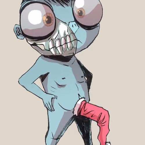 Zombie boy naked