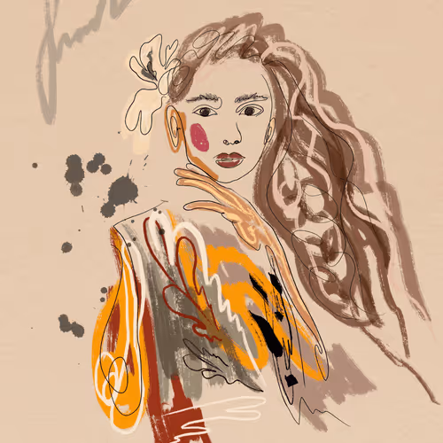 Lady in Italy (collection of endless strings)