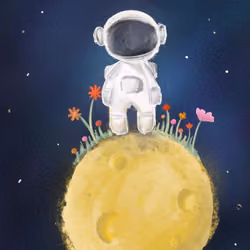 Spaceman to the moon