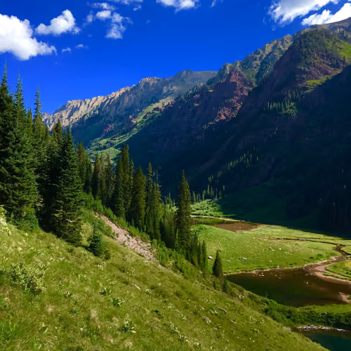 Above the valley
