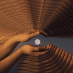 Touching the moon 3D