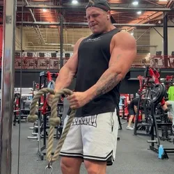 Cable Hammer Curls (rope)