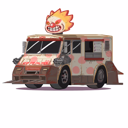 The Clown Killer Ice-Cream Truck Van