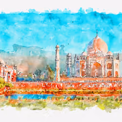 Taj Mahal Artwork