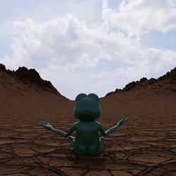 Pepe praying for rain