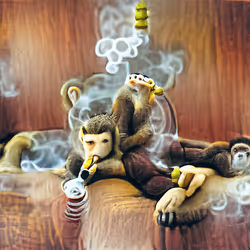 Smoking Ape #017