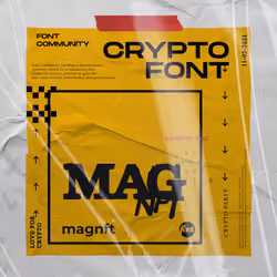Crypto Font - magnft