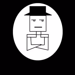 Stare guy series #3 Black hat 