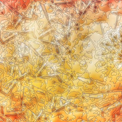 Fiery Whirlwind Abstract Mandala