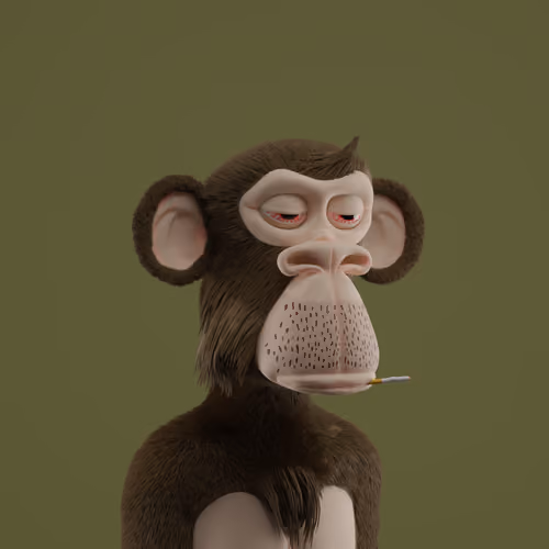 3D Bored Ape Club #214