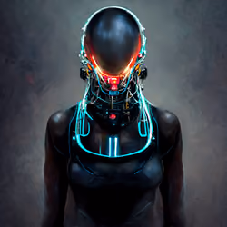 PFP #003 : Neon Blue·Black
