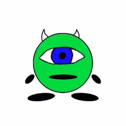 Green Monster Blue Eye Dotsie