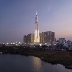 Landmark 81 at dusk