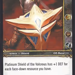 Platinum Shield of the Valorous Card #1