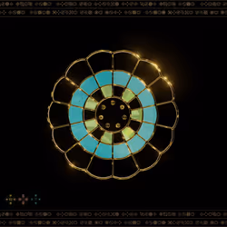 #140 A Buckler of December (Turquoise) x Pair (Peridot) - Decoding the Password Required