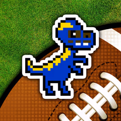 PixelSaurus Rex #0392 [Los Angeles Rams]