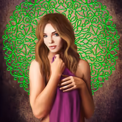 Green mandala