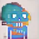 Rainbow Glitch skullGAN (84/128)