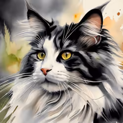 Portrait of a cat