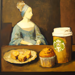 Coffee, Muffin and Toast