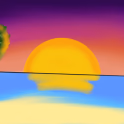 Sky and water